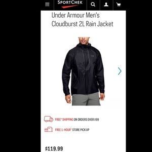 Under Armour Men’s Cloudburst 2L Rain Jacket